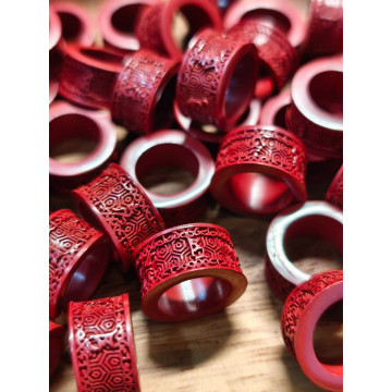 眼緣坊 天然 帝王砂 六字箴言 跑環 硃砂含量90% 回文 六字真言 屏東市 現貨 diy 雕刻 配飾 圈圈