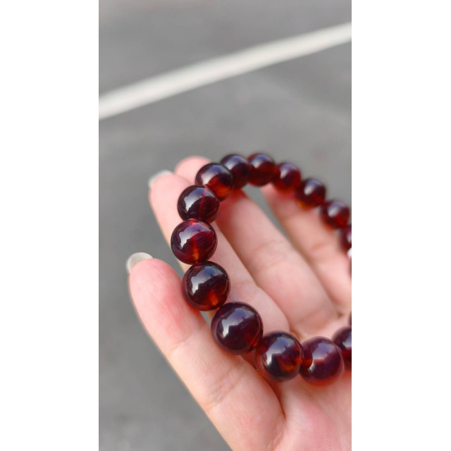 眼緣坊 天然緬甸 紫羅蘭 琥珀 12mm 16.5手圍 豐富紫杉醇 附中國國檢地大證書03394 台灣現貨 屏東市現貨