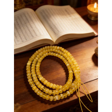 眼緣坊 天然 俄料 蜜蠟 精工老型 佛珠 108顆 7.8mm增業功課   金白 聚寶盆 全品 附地質大學鑑定機構證書02654 台灣現貨 屏東市現貨 屏東是好地方👍 滿2200打92折!