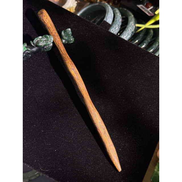 B款 眼緣坊&時予鎏藏 天然 奇楠 沉香 樹心 留疤 高油料 原木 髮簪 非人造壓油 香味甜中帶醇厚底蘊十足 屏東市現貨 棋楠