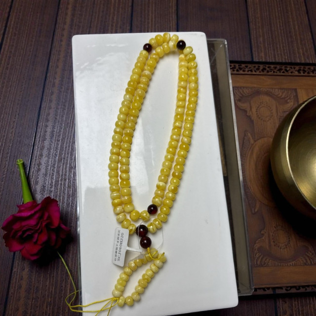 已結緣🙏眼緣坊&時予鎏藏 天然 小高貨 俄料 蜜蠟 濃蠟瓷白 精工精品 老型 108顆  增業 佛珠 連弟子珠都美😍😍 中國國檢地大證書01035 台灣現貨 屏東市現貨