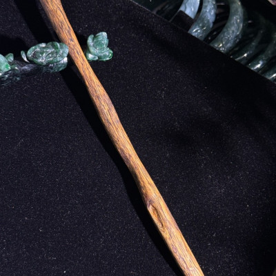 B款 眼緣坊&時予鎏藏 天然 奇楠 沉香 樹心 留疤 高油料 原木 髮簪 非人造壓油 香味甜中帶醇厚底蘊十足 屏東市現貨 棋楠