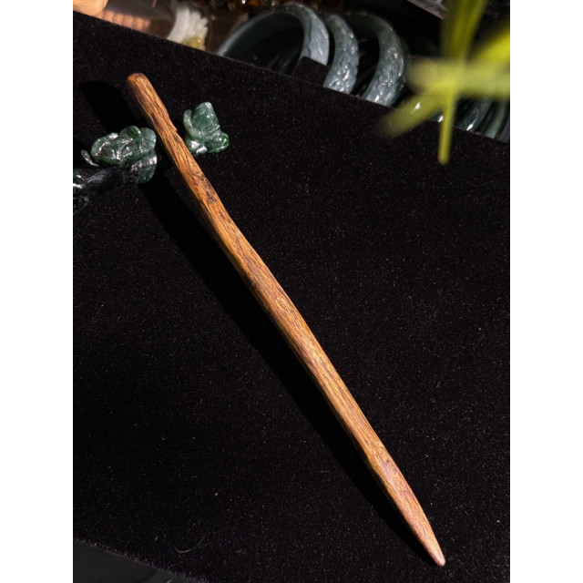 C款 眼緣坊&時予鎏藏 天然 奇楠 沉香 樹心 留疤 高油料 原木 髮簪 非人造壓油 香味甜中帶醇厚底蘊十足 屏東市現貨 棋楠