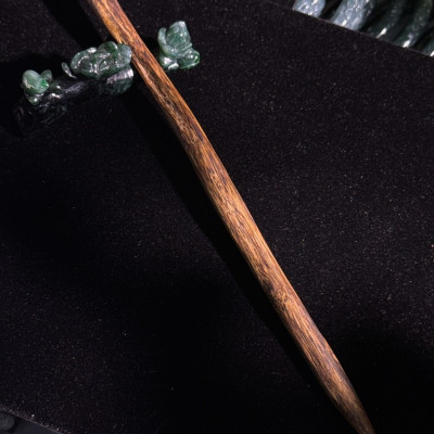 C款 眼緣坊&時予鎏藏 天然 奇楠 沉香 樹心 留疤 高油料 原木 髮簪 非人造壓油 香味甜中帶醇厚底蘊十足 屏東市現貨 棋楠