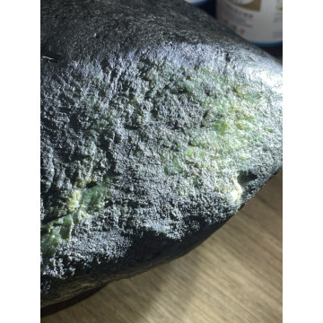 眼緣坊 天然 緬甸 翡翠 原石 摸摸亮 正場口 已少見 一條小青龍色帶 附中國國檢證書 木質收藏盒 NGTC 鳳山現貨