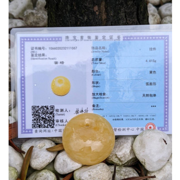 眼緣坊 天然 小高貨 俄料 蜜蠟 吊墜孔 溶洞蛋花湯 弧面形 公主扣 蜜滿蠟實奶白奶白 鳳山現貨 支持複檢