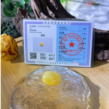 眼緣坊 天然 俄料 蜜蠟 白花蠟 流淌紋很美啊～ 單珠 桶珠 可diy 手串 鎖骨鏈 鳳山現貨 diy