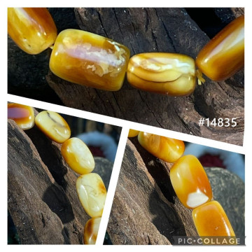 眼緣坊 天然 俄料 高等級乾淨漂亮 濃白蠟 妖花 花蠟糖心 蜜蠟 沁色 帶骨瓷白 糖豆 隨行 隨形 俏色 鳳山現貨diy