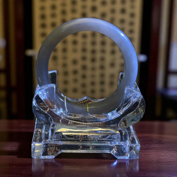 小高貨 眼緣坊 天然 和田玉 煙灰 藕紫 57圈口 泥鰍背 肉質細膩 古韻十足 證書編號05381 屏東現貨 菸灰 鋼料