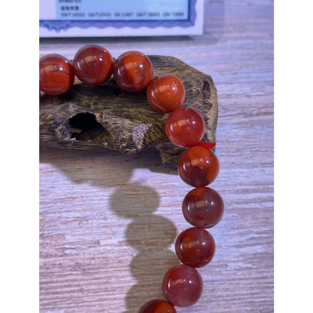 眼緣坊 天然 南紅 川料 冰飄花火燄紋 紅紅火火 南紅瑪瑙 這紋路得收！ 圓珠 手串 手珠 台灣現貨 屏東